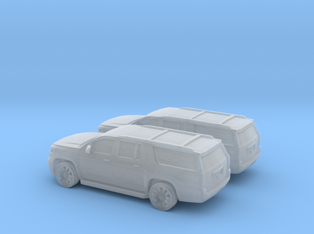 1/144 2X 2015 Chevrolet Suburban in Smooth Fine Detail Plastic