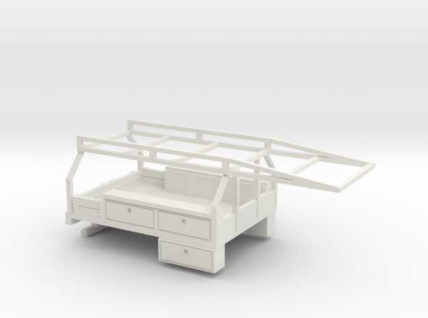 1/35 Contractor Bed in White Natural Versatile Plastic