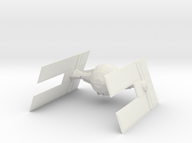 Tie Droid Fighter in White Natural Versatile Plastic
