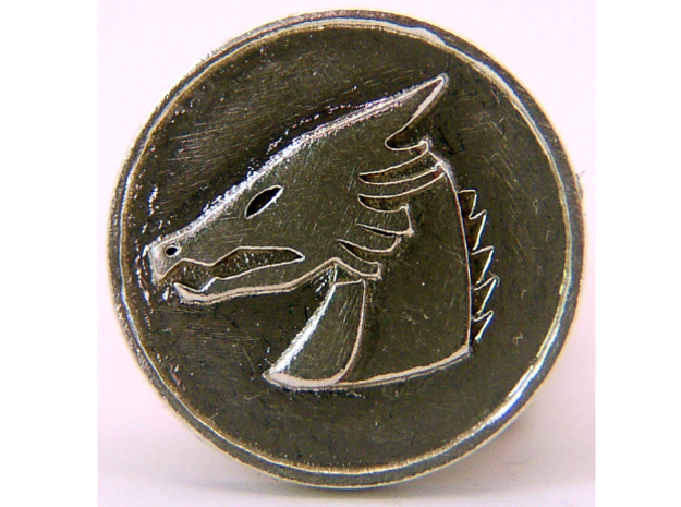 Pyre Coin Moon Silver in Natural Silver
