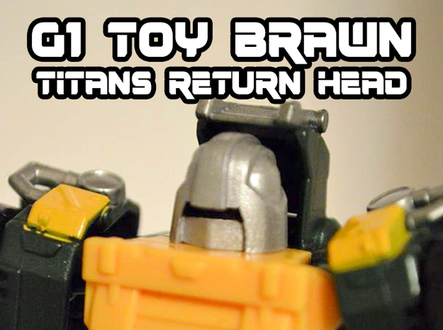 Brawn (Titans Return) Toy/Jipe Head  in Tan Fine Detail Plastic