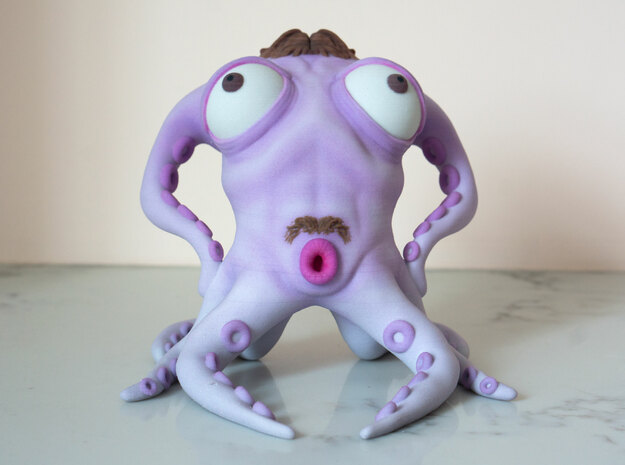 The Dapper Octopus in Full Color Sandstone