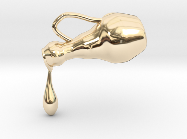 aqua in 14k Gold Plated Brass