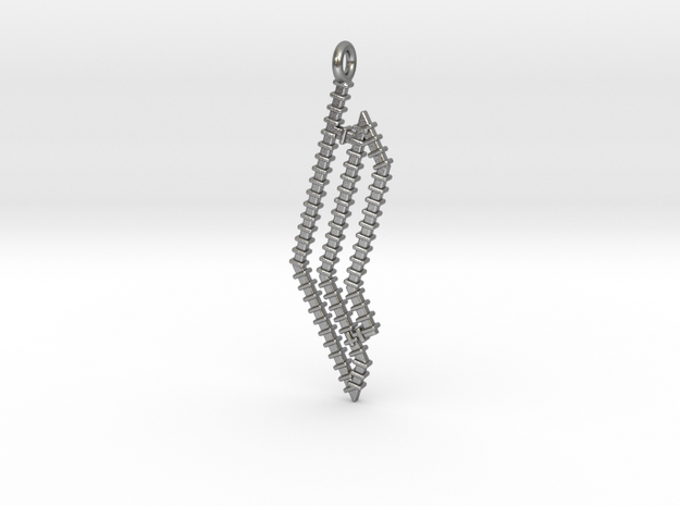 Pendant Sweeping  in Natural Silver
