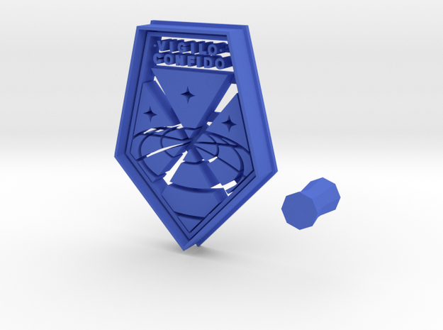 X-Com Logo Cookie Cutter + Handle in Blue Processed Versatile Plastic