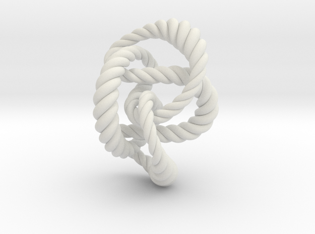 Knot 8₂₀ (Rope)  in White Natural Versatile Plastic: Extra Small
