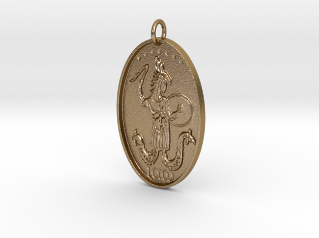 Abraxas Pendant in Polished Gold Steel