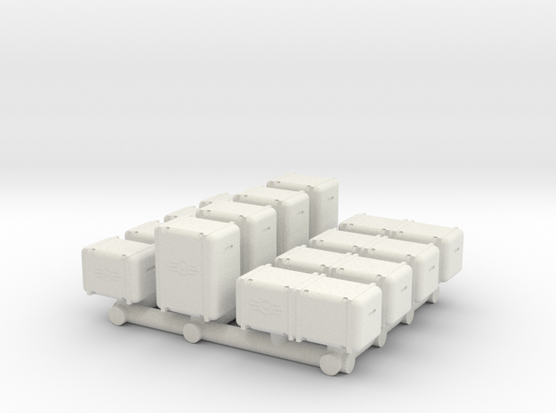 1/87 Scale Bunker-Tec Sampler Pack in White Natural Versatile Plastic