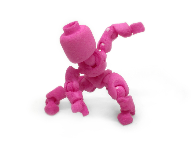 CoolEgo Articulate Minifig 2 in Pink Processed Versatile Plastic