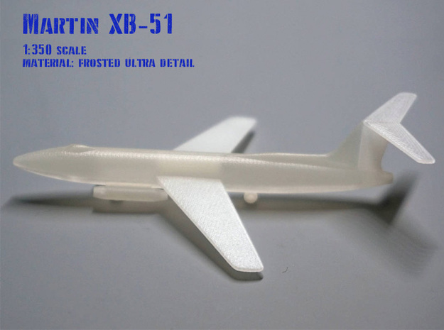 Martin XB-51 in Gray PA12: 6mm