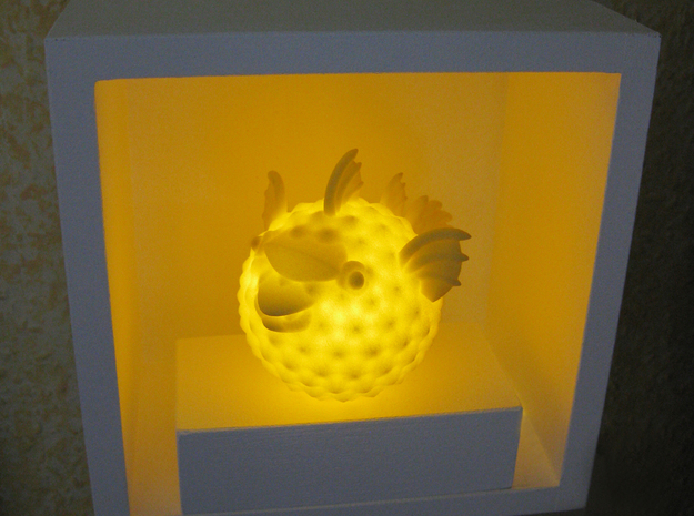 BlowFish Lamp in Yellow Processed Versatile Plastic
