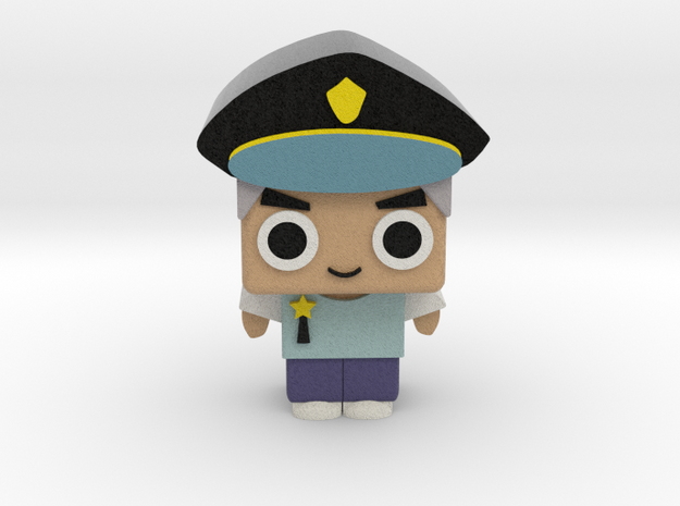 Policeman in Full Color Sandstone