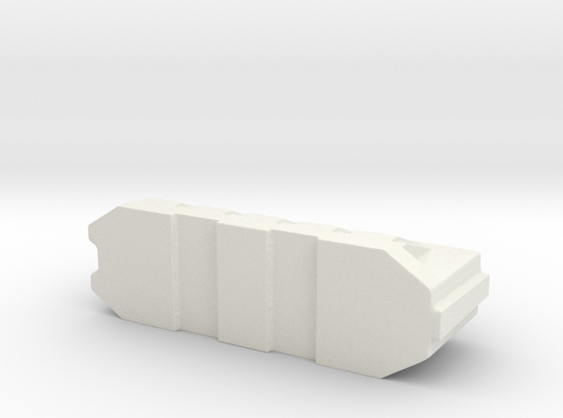 Barricade for tabletop games in White Natural Versatile Plastic