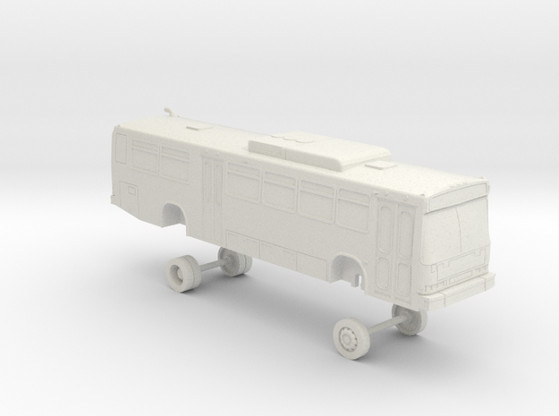 HO Scale Bus Neoplan AN440 LACMTA 6300s in White Natural Versatile Plastic