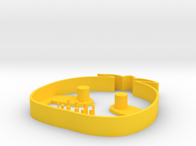chica cookie cutter in Yellow Processed Versatile Plastic