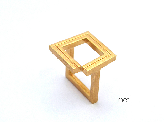 Perfectly Imperfect Ring #2 in Natural Brass