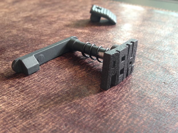 PEW! Mag Release Catch for M4 & M16 Series AEGs in Black Natural Versatile Plastic