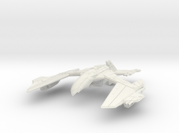 Romulan GunHawk Class  B WarCruiser in White Natural Versatile Plastic
