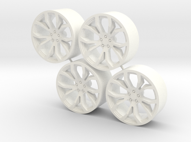Wheel S-I500 in White Processed Versatile Plastic