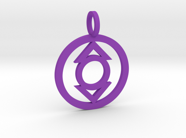 Indigo Tribe Pendant in Purple Processed Versatile Plastic