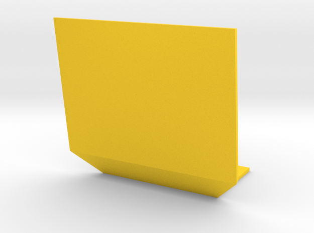 1:32 Pflanzenschutzplatte breit in Yellow Processed Versatile Plastic: 1:32