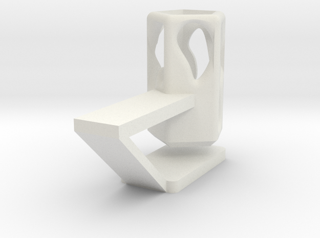 Pencil Holder in White Natural Versatile Plastic