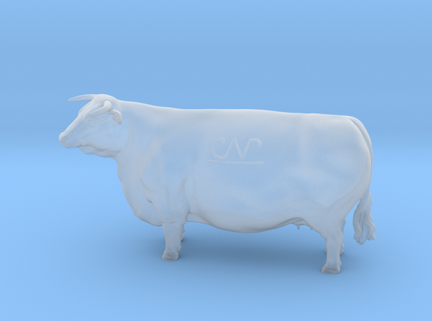1/64 Horned Hereford Cow1 in Smooth Fine Detail Plastic