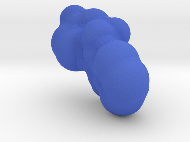 Thalomide Volumetric Surface in Blue Processed Versatile Plastic: Medium