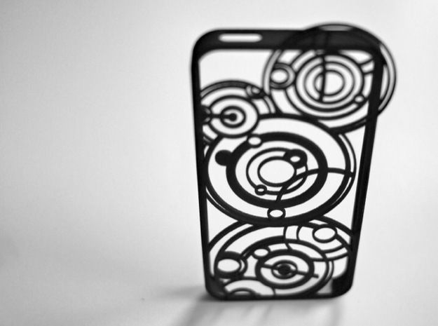Doctor Who Gallifreyan Case for iPhone 5/5s in Black Natural Versatile Plastic