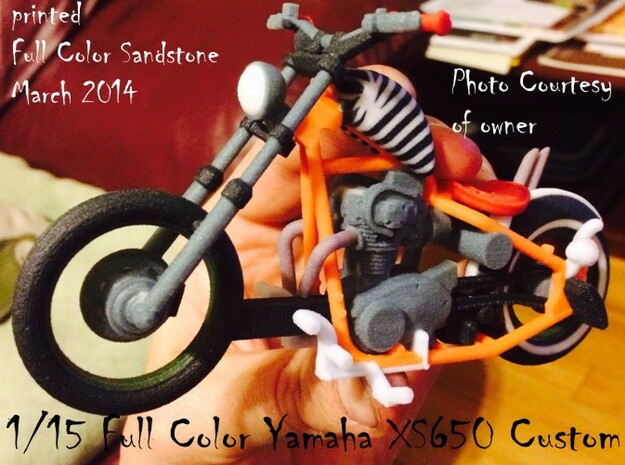 1-15 Full Color Yamaha XS650 Custom in Full Color Sandstone