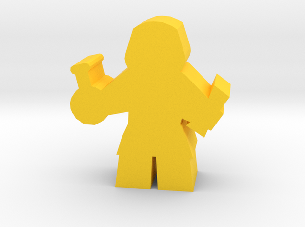 Game Piece, Alchemist in Yellow Processed Versatile Plastic