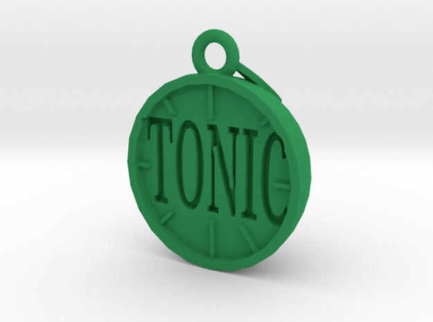 3cm Lime Keychain in Green Processed Versatile Plastic