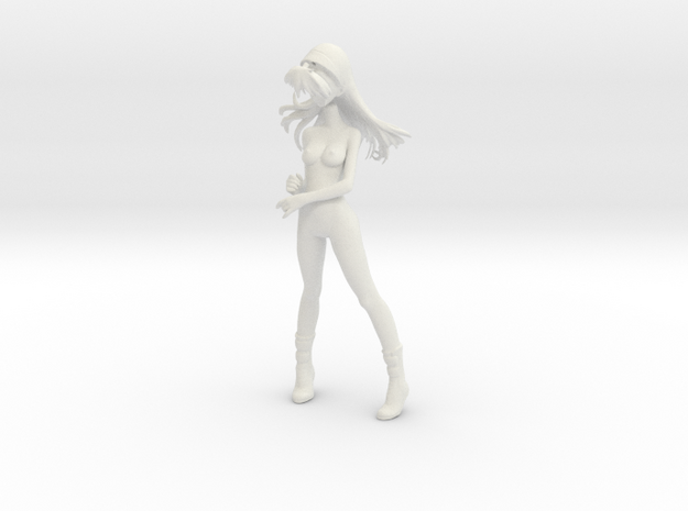 1/7.5 Asuka Nude Umbrella Pose in White Natural Versatile Plastic