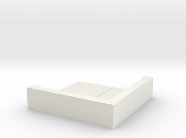 2x2_rough_corner in White Natural Versatile Plastic