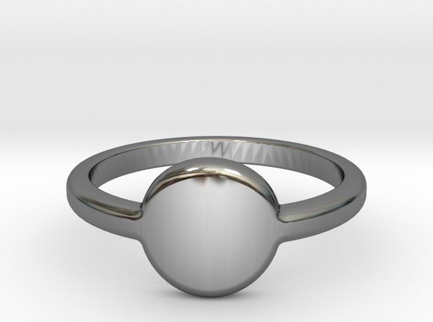 Ring with your initials (US) 11 in Fine Detail Polished Silver
