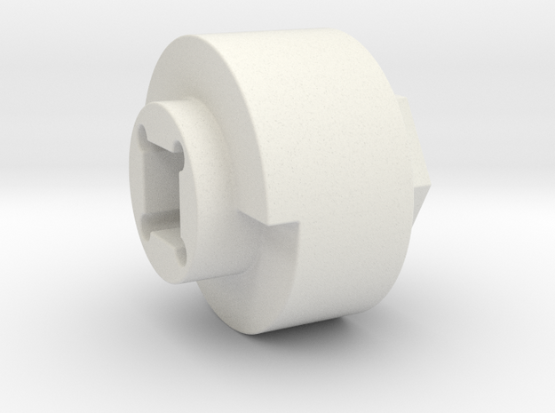 DX4 wheel adapter BS=20mm in White Natural Versatile Plastic