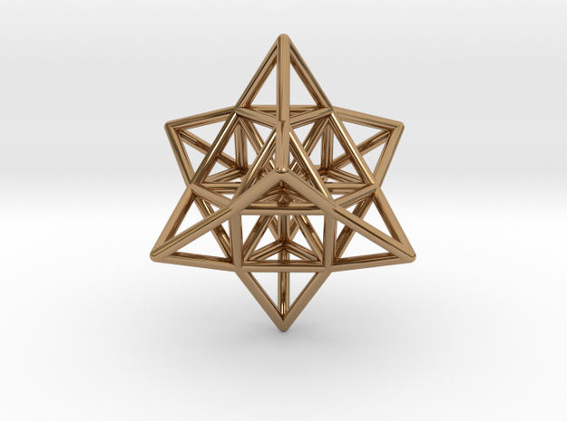 Pendant_Cuboctahedron_Star_without eyelet in Polished Brass