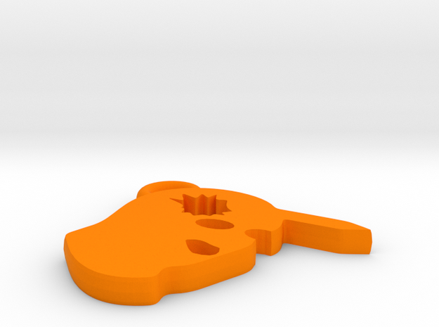 Counter-Strike Headshot Charm in Orange Processed Versatile Plastic