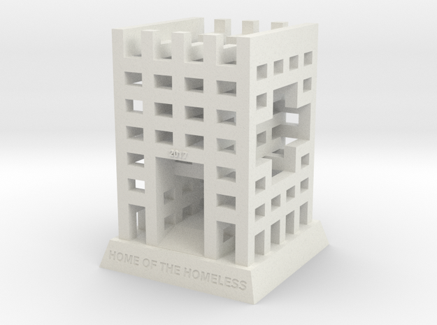 BK-08: "The HoTH: House of the Homeless..." by ZUS in White Natural Versatile Plastic