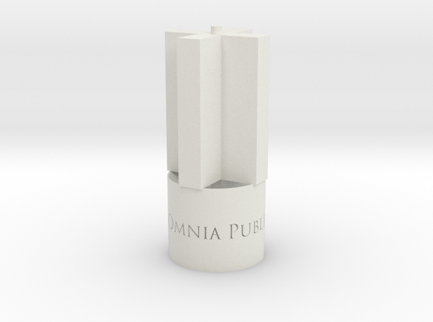 BK-16: "Aestimamus Omnia Publica" by P.R.O. in White Natural Versatile Plastic