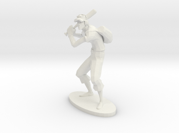 TF2 Scout RED Miniature in White Natural Versatile Plastic: Extra Small