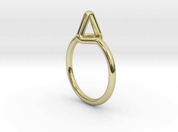 Summit Ring S.02, US size 7.5, d=17,5mm  in 18k Gold Plated Brass: 7.5 / 55.5