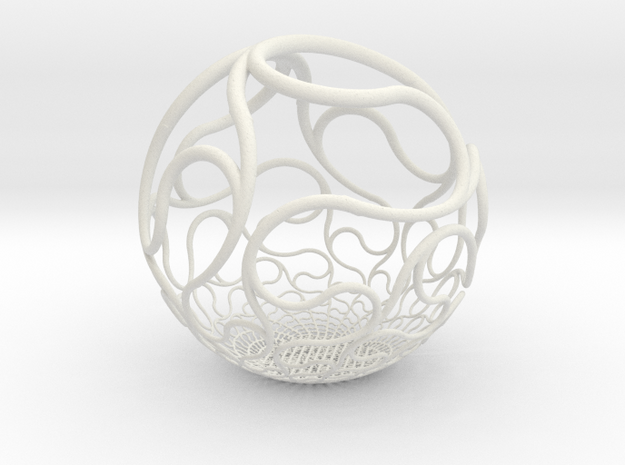 YyI Sphere in White Natural Versatile Plastic