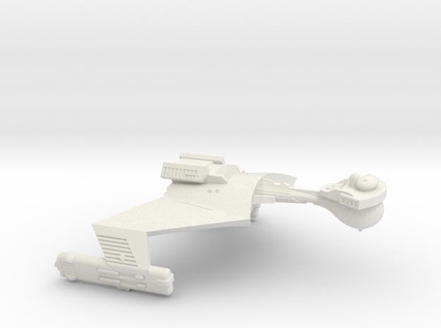 3788 Scale Klingon SD7B Unrefitted Strike Cruiser in White Natural Versatile Plastic