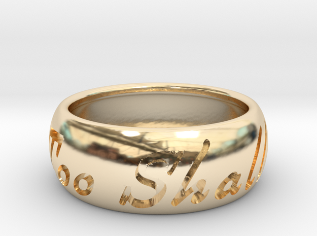 This Too Shall Pass ring size 11 in 14K Yellow Gold