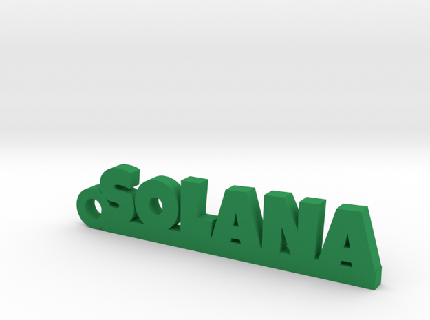 SOLANA_keychain_Lucky in Green Processed Versatile Plastic