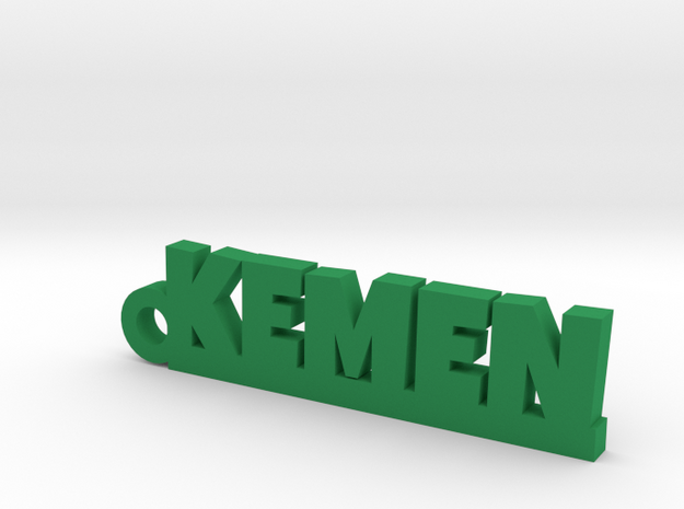 KEMEN_keychain_Lucky in Green Processed Versatile Plastic
