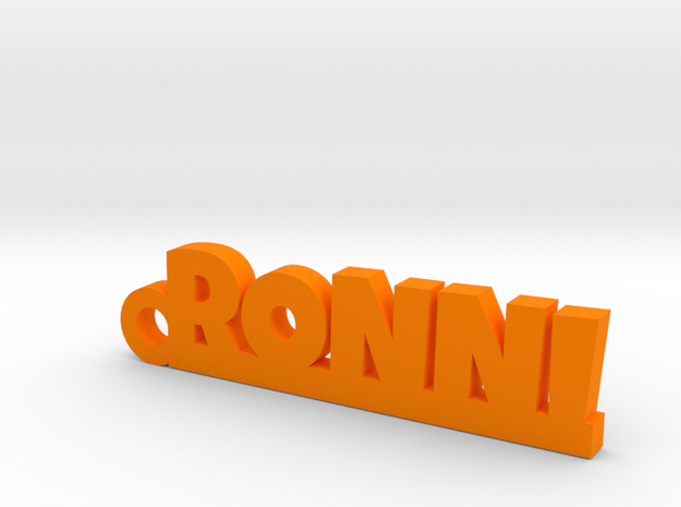 RONNI_keychain_Lucky in Orange Processed Versatile Plastic