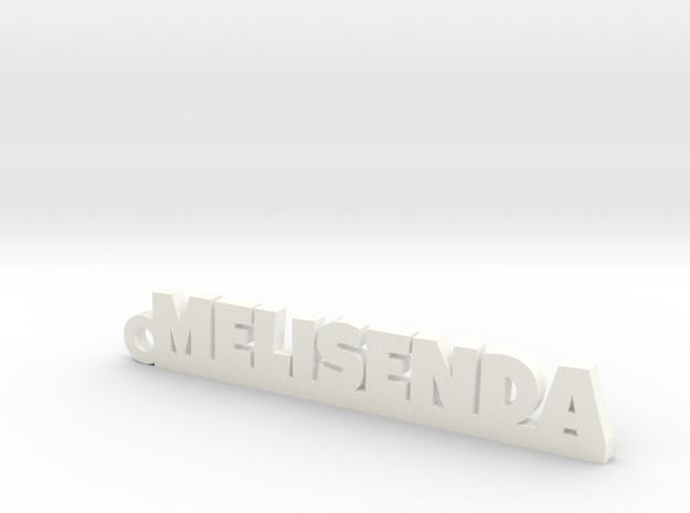 MELISENDA_keychain_Lucky in White Processed Versatile Plastic