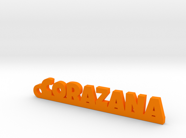 CORAZANA_keychain_Lucky in Orange Processed Versatile Plastic